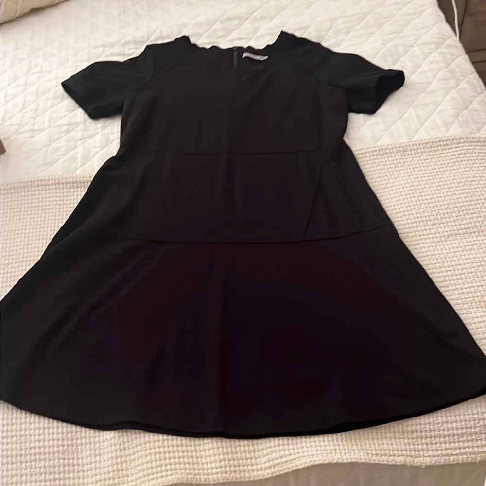 Elegant Black Short Sleeve Dress